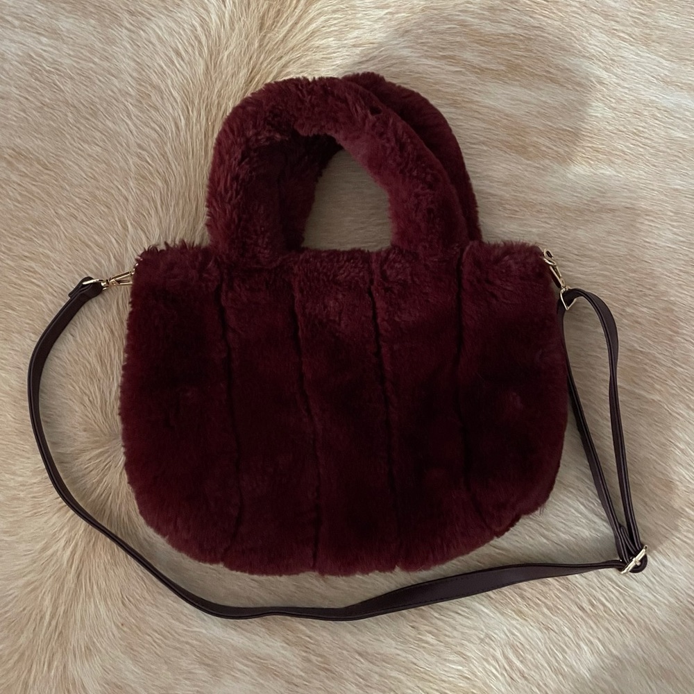 Free People Faux Fur Purse